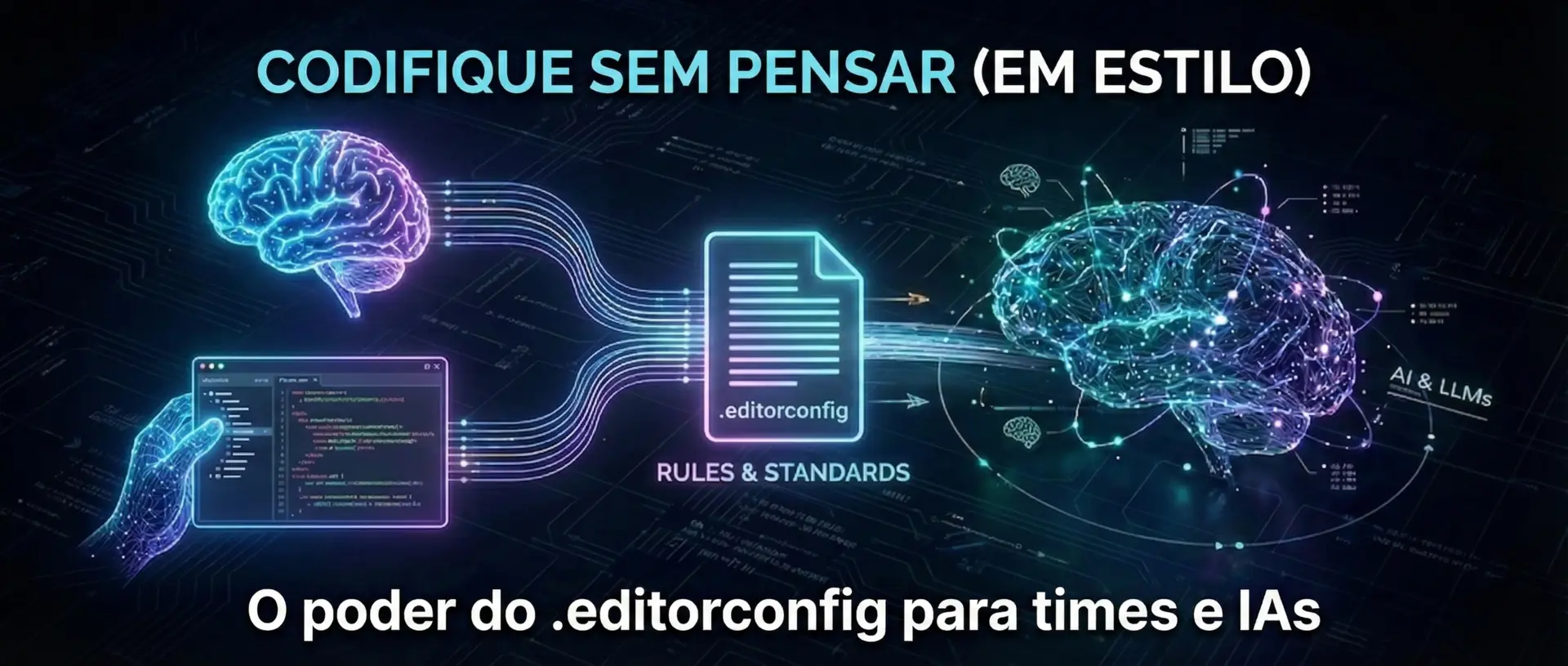 O poder do .editorconfig para times e IAs