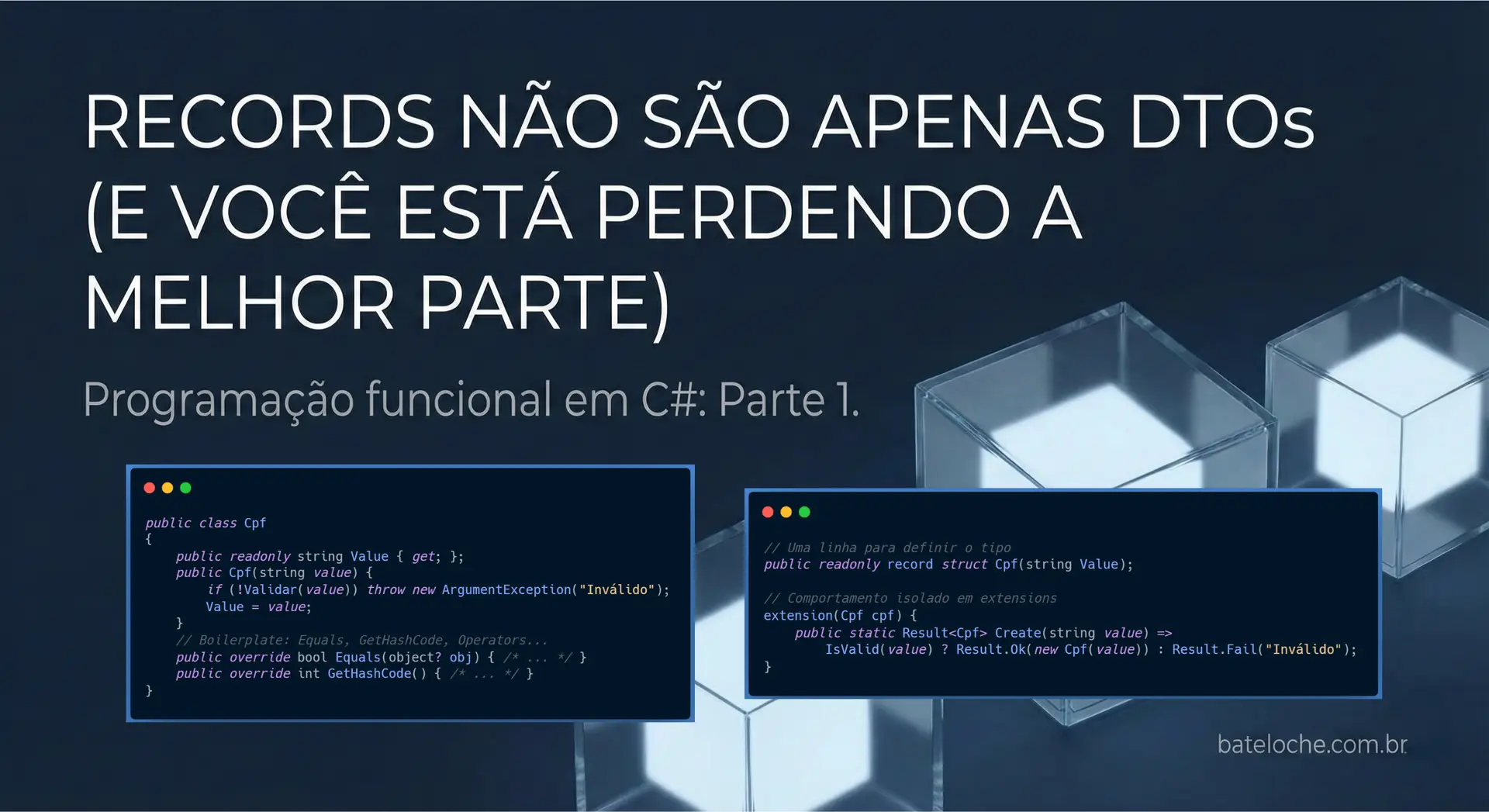 Records não são apenas DTOs (e você está perdendo a melhor parte)